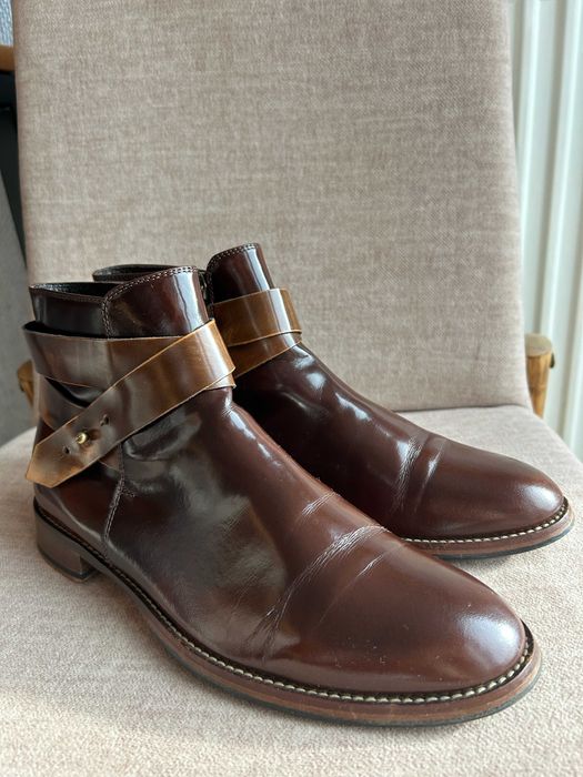 Damskie botki brązowe lakierowane Gino Rossi rozm 38 25,5 cm