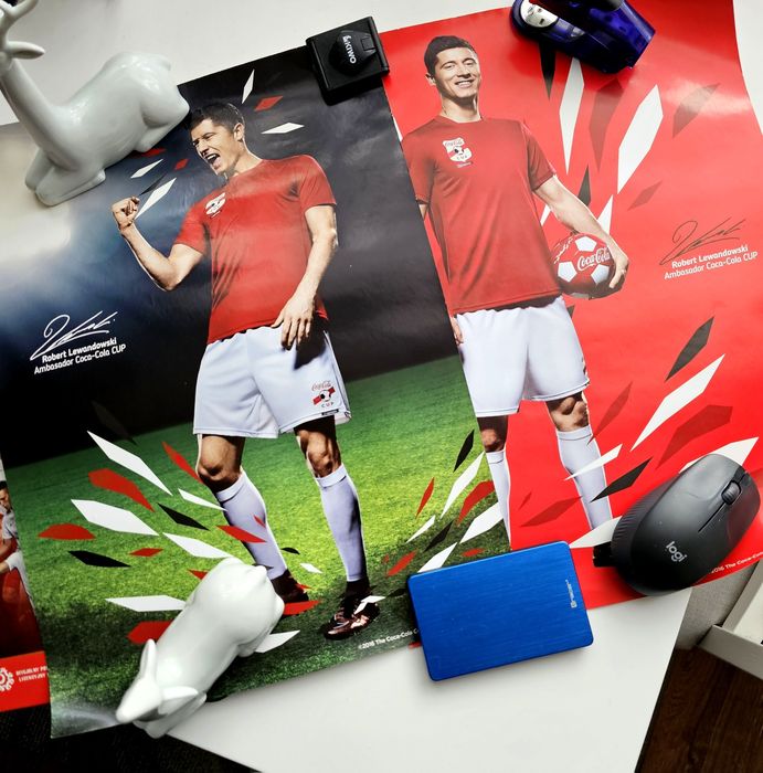 Album piłkarski z Euro 2018r.+Worek i Plakaty.