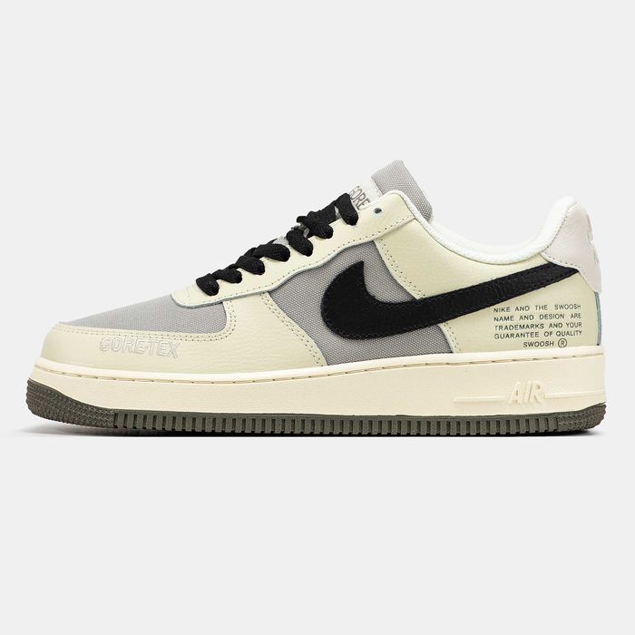Кросівки Nike Air Force 1 Low Gore-Tex Beige/Grey premium