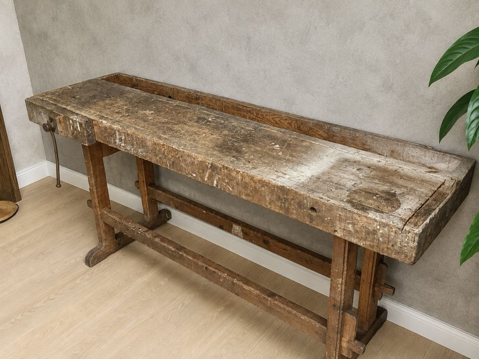 consola mesa bancada carpinteiro aparador movel tv antiga rustica