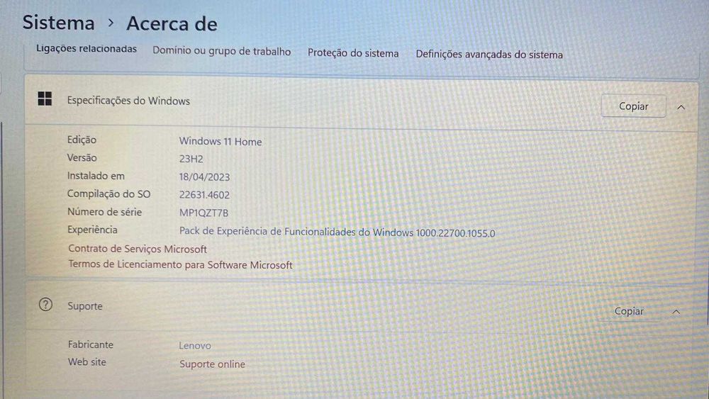 Computador Lenovo como novo