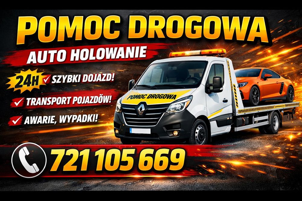 Pomoc drogowa 24h – autoholowanie, dowóz paliwa, awaryjne uruchomienie