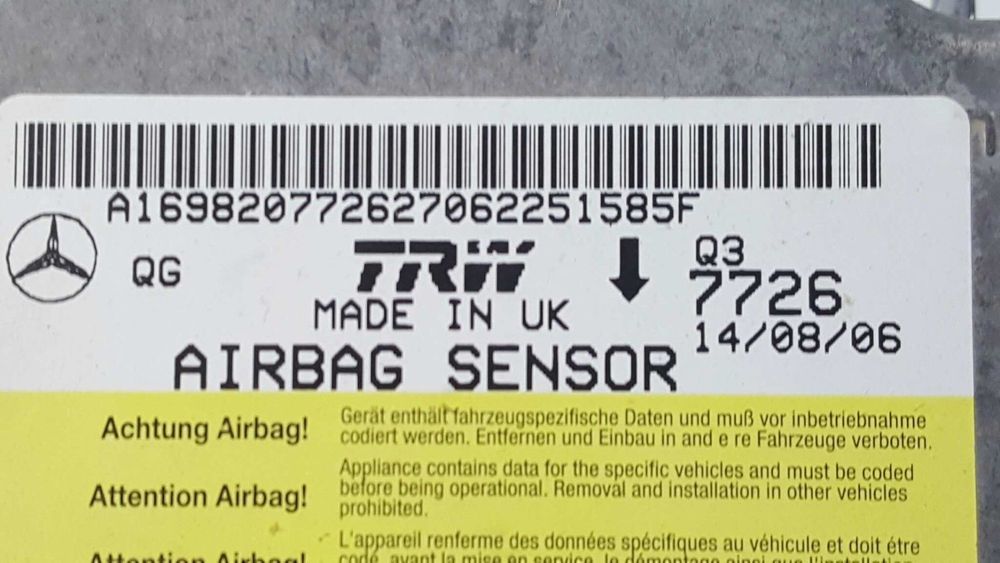 CENTRALINA DE AIRBAG MERCEDES CLASE B (W245) 200 CDI (245.208)