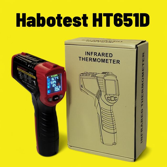 Професійний пірометр Habotest HT651D 4-в-1  (від -50°C до +800°C)