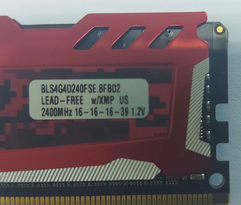 Memoria Crucial 4GB Ballistix Sport DDR4 2400Mhz CL16