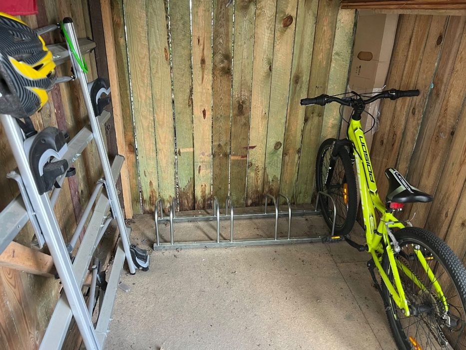 Stojak na 4 rowery - stal nierdzewna, parking rowerowy