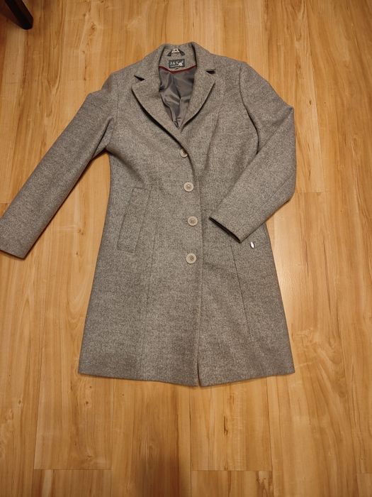 Plaszcz  szary melanż
