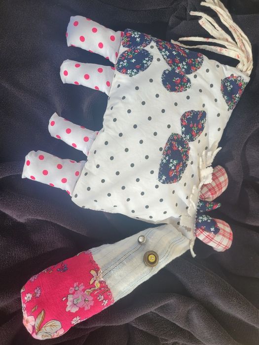 Handmade krowa pluszak maskotka ręcznie wykonana
