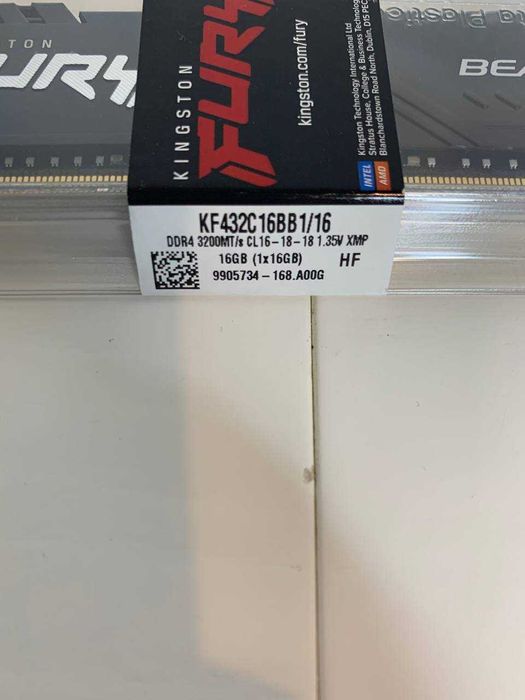 Оперативна память DDR4 16GB 3200 MHz Kingston