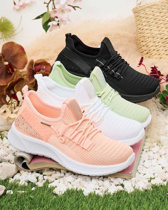 4 KOLORY 36 37 38 sneakersy 39 40 adidasy materiałowe z cyrkoniami