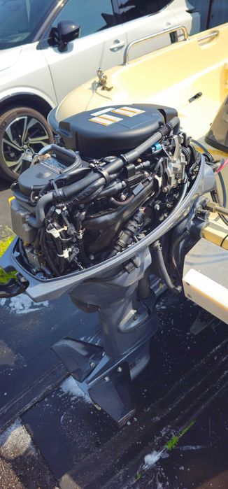 Łódź motorowa łódka wędkarska Alfa 450 + silnik yamaha 25getl + wózek slipowy