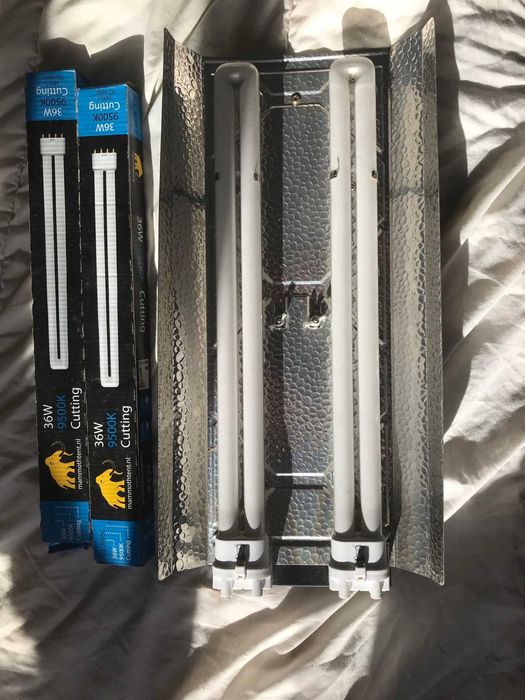 Mammoth Neon Kit Slim  2x 36W PRODUCT:23236   luz grow terrarium peixe