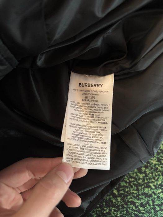 Пуховик burberry барберри барбери burbery куртка зимова хіт сезону