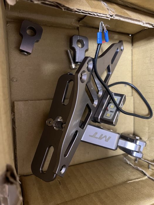 Krótki uchwyt tablicy rejetracyjnej yamaha mt 125