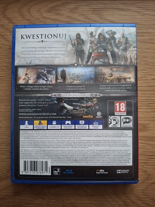 Assassins Creed Black Flag PL PS4 PS5 po polsku