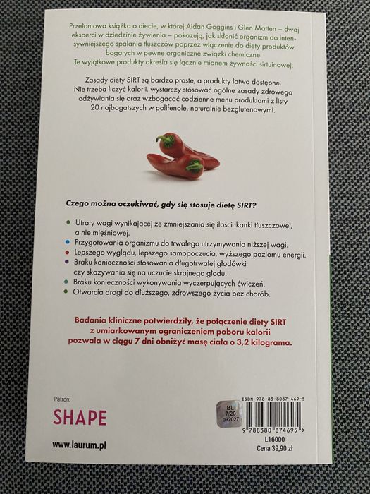 Dieta Sirt. Książka o diecie. Dieta Adele.