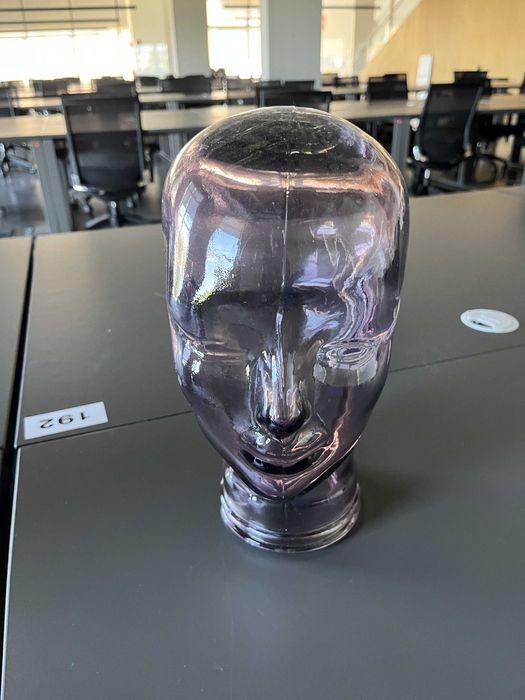 Decoração - Cabeça em vidro