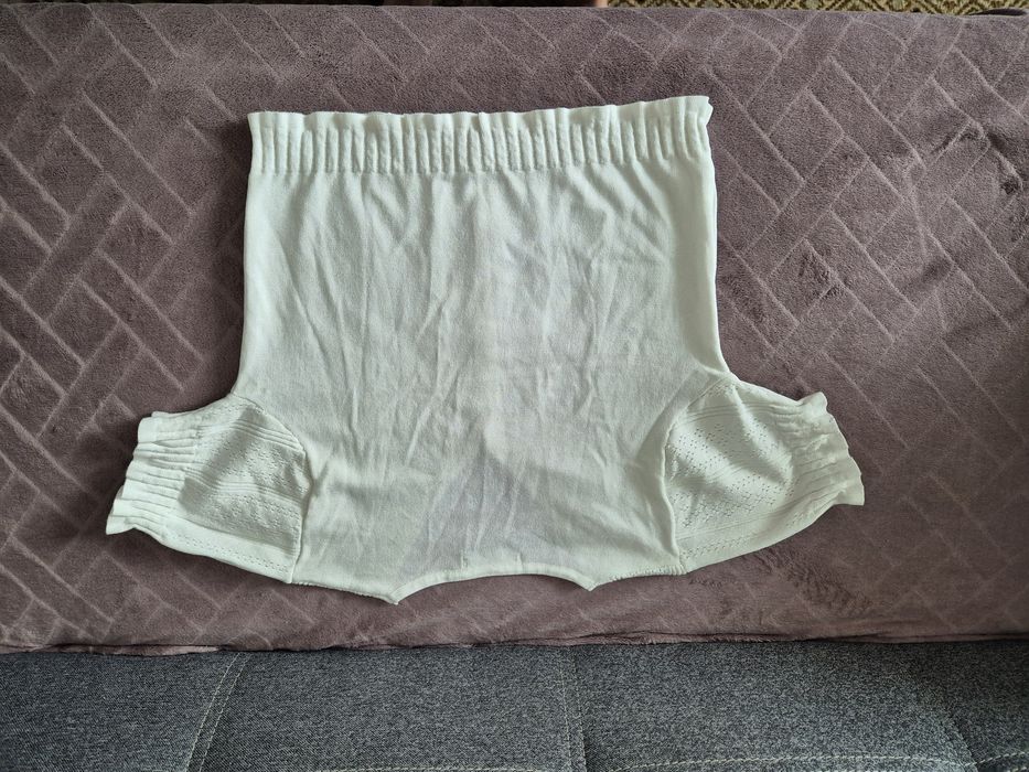 Biała krótka bluzka crop top S