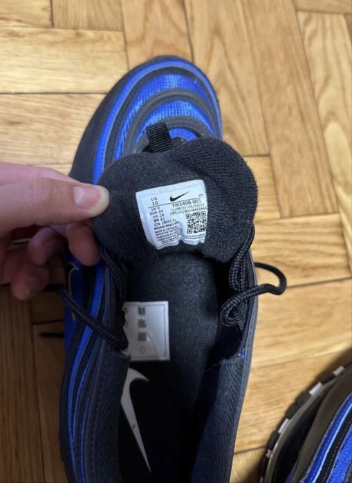Air max 97 czarny/złoty/granatowy
