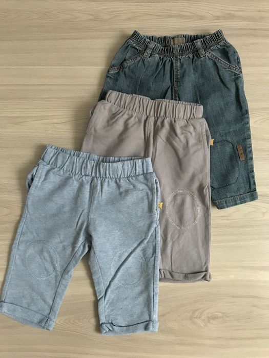 Spodnie zestaw 3szt. Smyk Timberland jeans dres r. 68