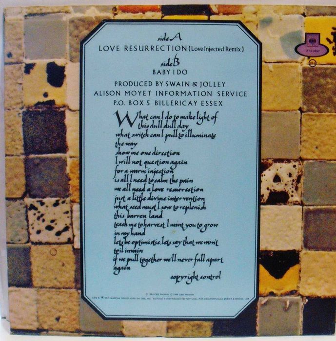 Alison Moyet - Lp 45 rpm vinil