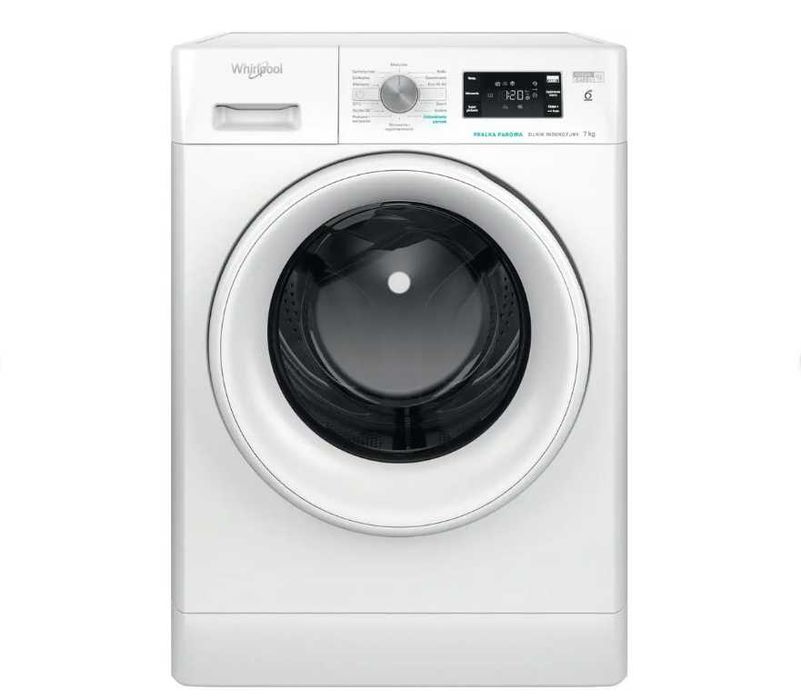 Pralka Whirlpool FFB7259WVPL 7kg Odświeżanie Parowe Odplamianie Cichy Silnik 05.20/01o