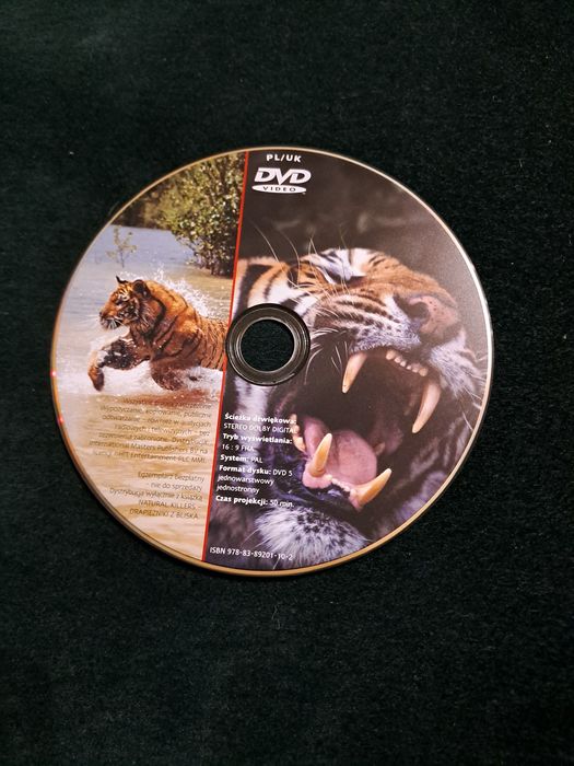 CD DVD Video drapieżniki z bliska natural killer projekcja