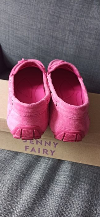 Buty Mokasyny .Różowe.