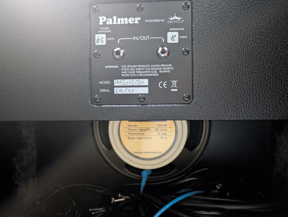 Palmer Cab 1x12 Celestion Creamback G12M-65