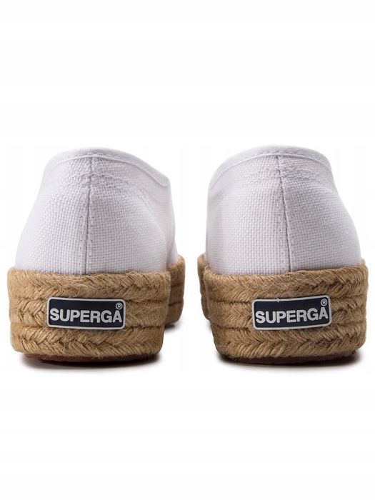 Superga 40 Buty Damskie Espadryle Białe 2730 Rope T1193