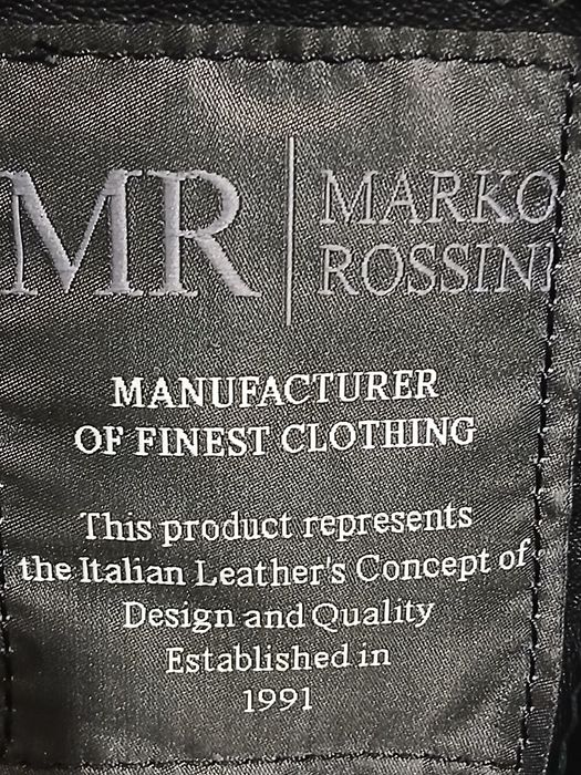 Нова шкіряна чоловіча куртка пальто Marko Rossini (XL )