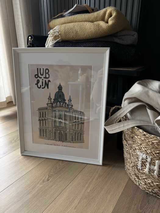 Plakat Lublin z ramką