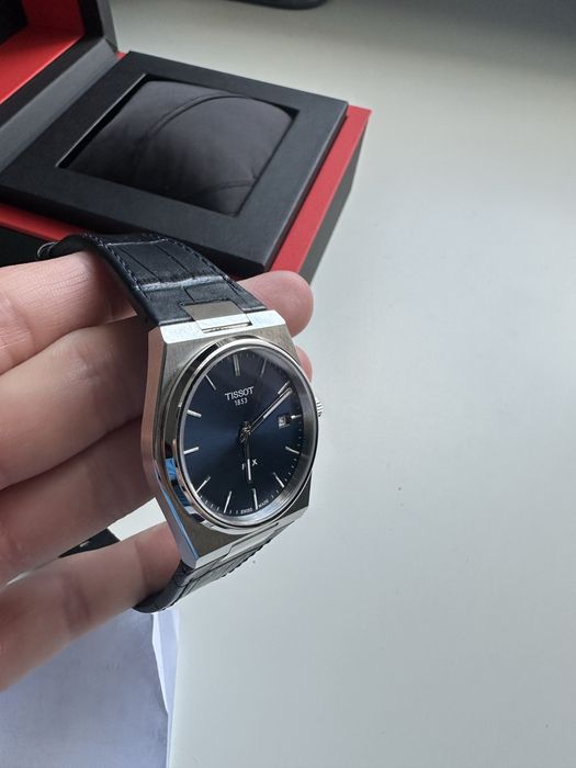 Tissot PRX 40mm granatowy stan idealny