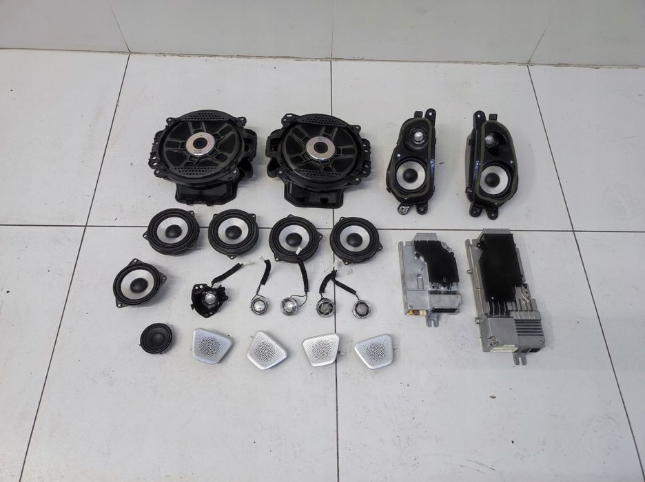 nagłośnienie zestaw głośników bowers wilkins wzmacniacz kpl bmw xm g09