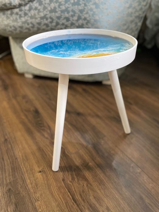 Столик зі смоли ручна робота