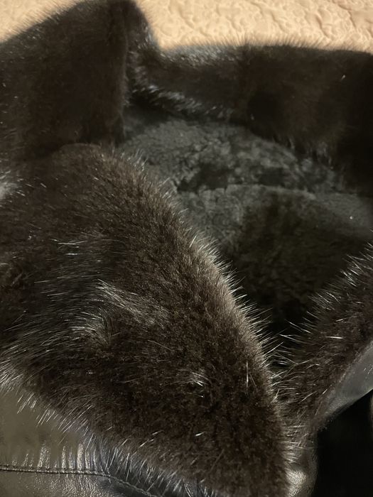 Якісна шкіряна зимова куртка