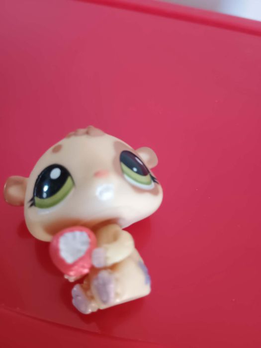 Lps Littlest pet shop hamster with Apple chomik gryzoń starszej generacji