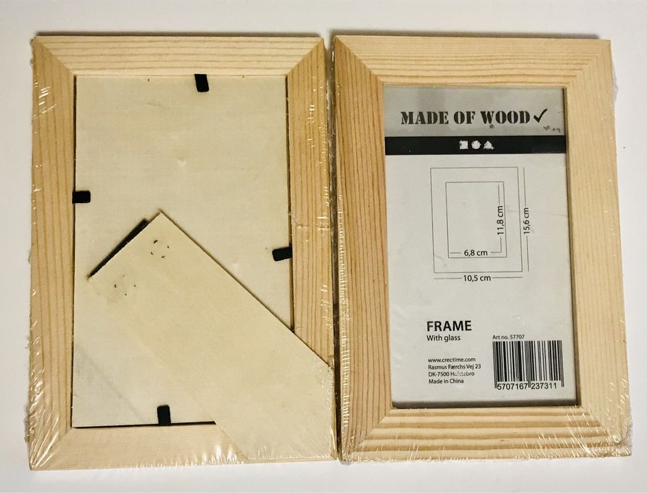 Ramka stojąca na zdjęcia wykonana z drewna 100%