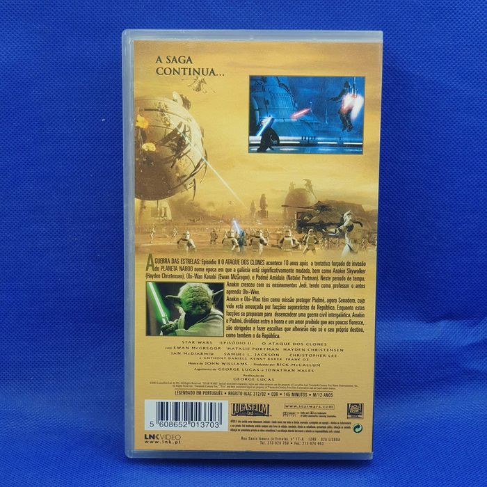 Filmes - Star Wars episódio 1 e 2 - VHS - VSO