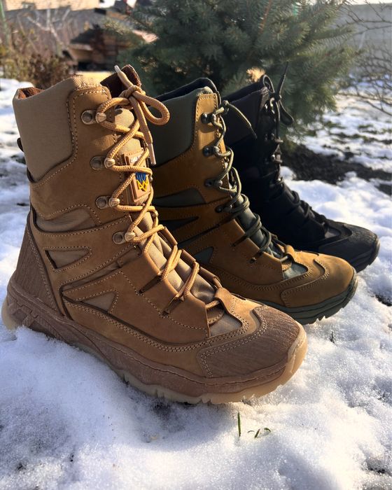 Берці зимові / Берцы зимние кожаные / нубук / с мехом 40-47