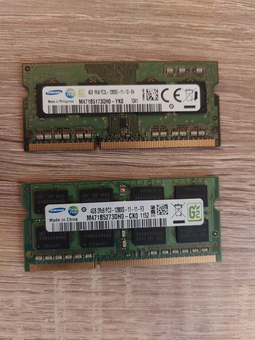 Оперативна пам'ять для ноутбуків SO Dimm Samsung 2×4 Гб  DDR3