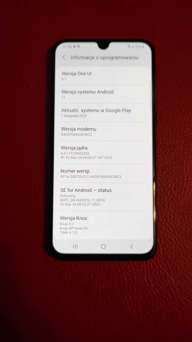 telefon smartfon Samsung Galaxy A40 64GB + ładowarka