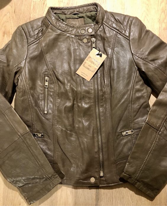 Kurtka skórzana męska Bershka - wiosna i jesień - nowa