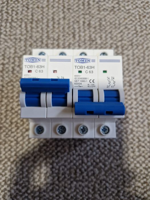 3-х позиційний 2-х полюсний вимикач TOMZN TOB1-63H C63