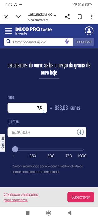 Aliança Anel Jóia Ouro Português Contrastado 19,2 QT Topázio