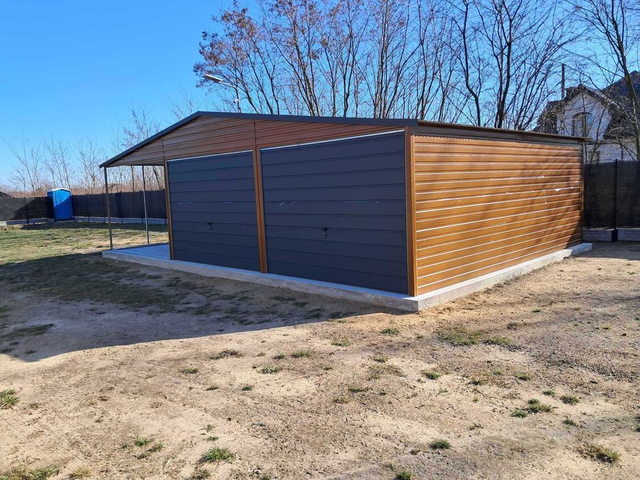 Garaż blaszany wiata 9x6. WZMOCNIONY PROFILAMI. Producent. Cała POLSKA