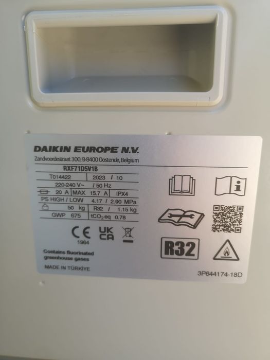 Klimatyzator Daikin 7,1 kW komplet NOWY