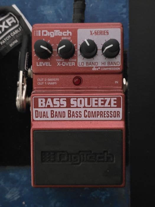 digitech bass squeeze dual band compressor