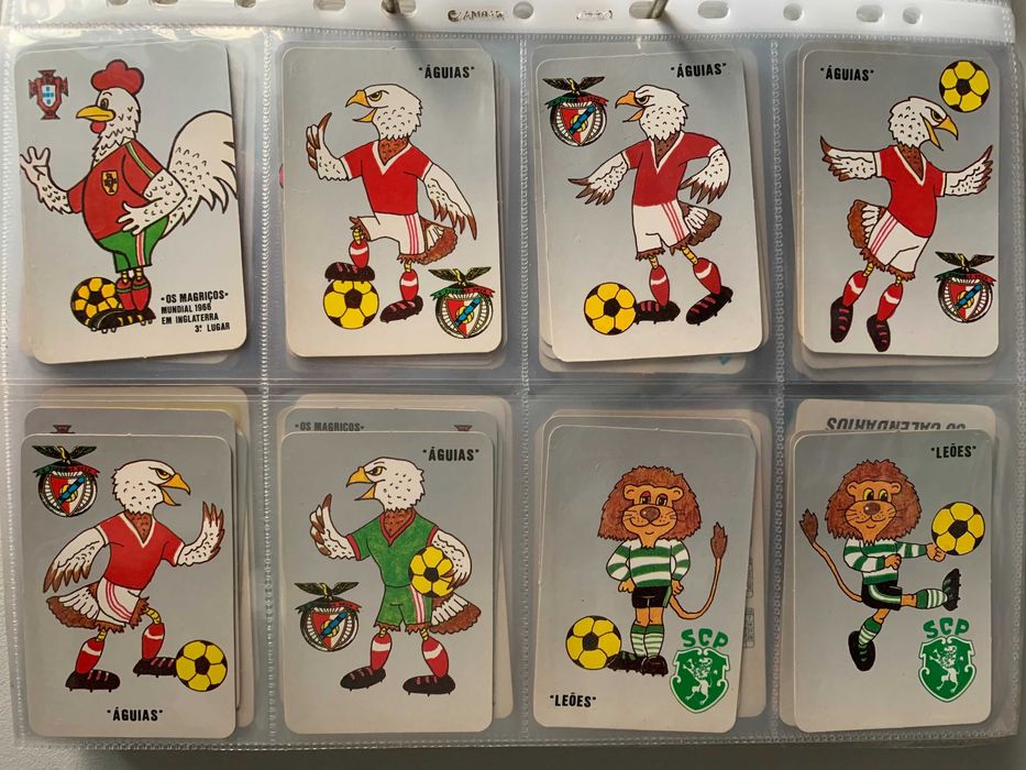 Calendários Antigos de Futebol - Mascotes / Bonecos (preço unitário)
