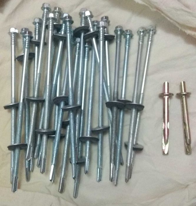 саморез со сверлом и шайбой 150 мм для сендвич панелей